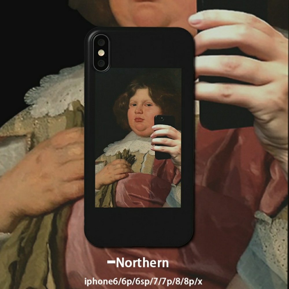 iPhone 7/8/+/XR/XS❤️man oil painting phone cases